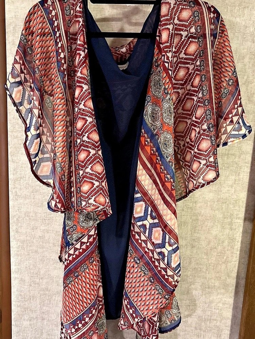 Geometric Print Swim Cover-Up